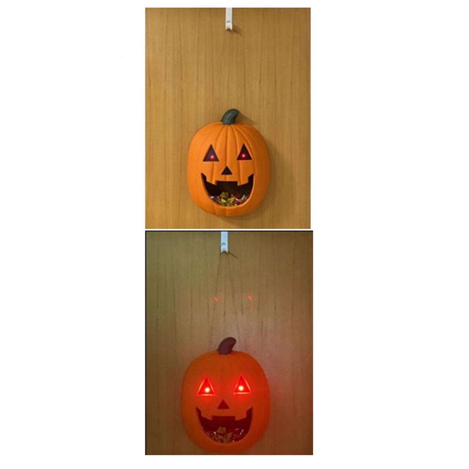 Fun World 12 in. Lite Up Jolly Jack Candy Dispenser Halloween Decor