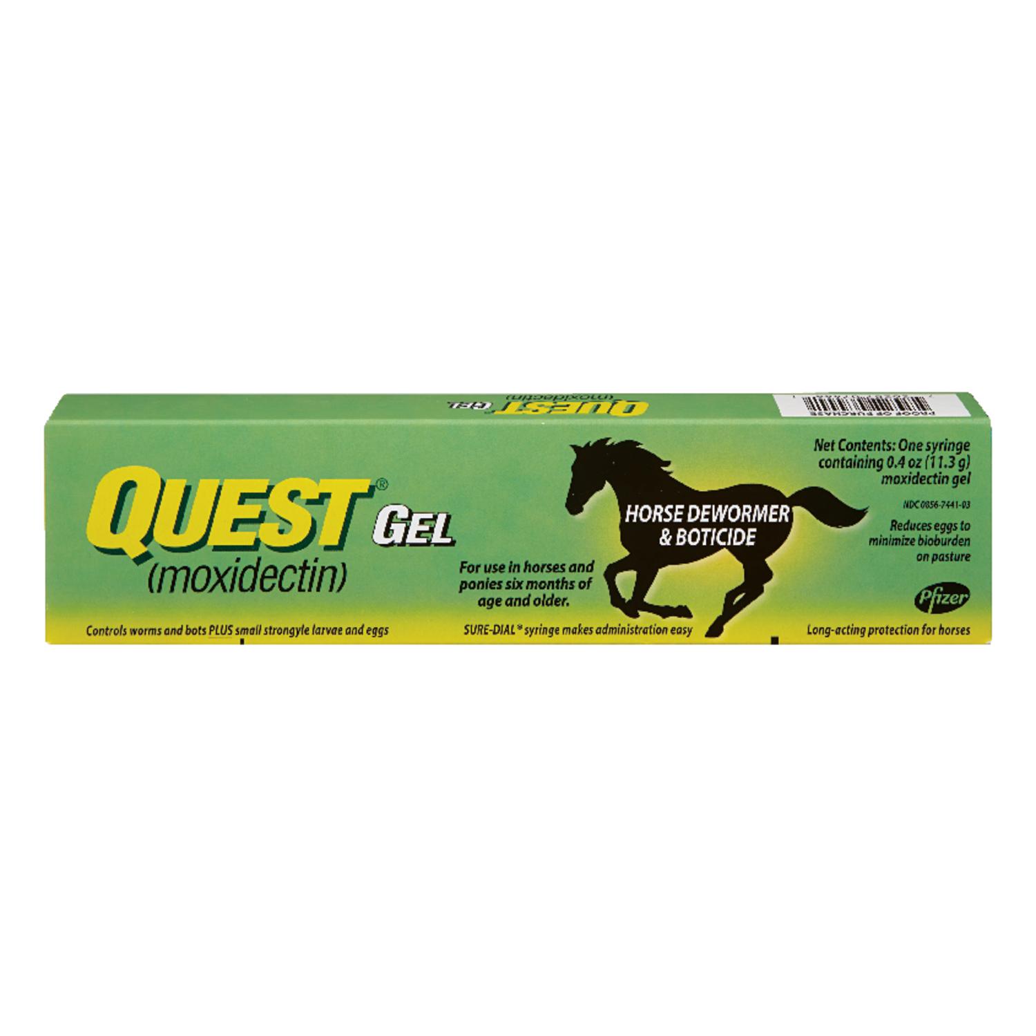 UPC 726287074441 Pfizer Quest Horse Dewormers Gel 0.4 oz