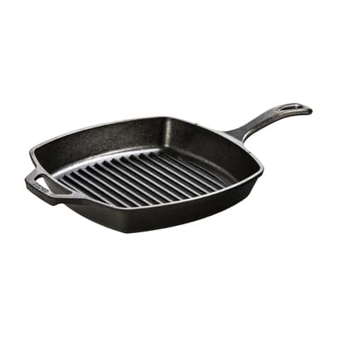 Lodge Cast Iron Grill Pan 10-1/4 in. Black - Ace Hardware