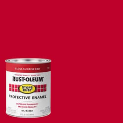 Rust-Oleum Stops Rust Indoor and Outdoor Gloss Sunrise Red Oil-Based Protective Paint 1 qt