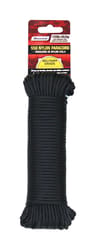 SecureLine 5/32 in. D X 100 ft. L Black Braided Nylon Paracord