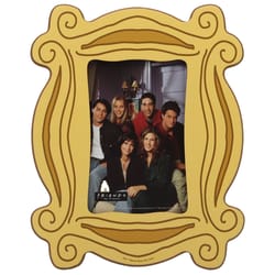 Open Road Brands Warner Bros. Friends Yellow Peephole Photo Frame Polyresin 1 pc