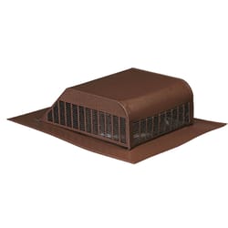 Air Vent 15 in. W X 16 in. L Brown Aluminum Roof Vent Assembly