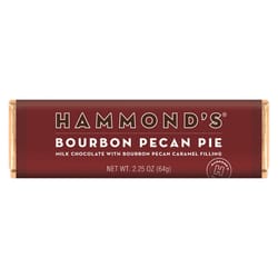 Hammond's Candies Bourbon Pecan Pie Milk Chocolate Candy Bar 2.25 oz