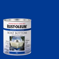 Rust-Oleum Marine Coatings Outdoor Flat Blue Epoxy Antifouling Paint 1 qt