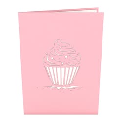 Lovepop Cupcake Birthday 3D Card Paper 1 pk