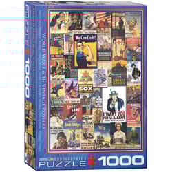 Eurographics World War I and II Vintage Posters Jigsaw Puzzle Multicolored 1000 pc