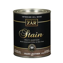 ZAR Semi-Transparent Oiled Leather Oil-Based Polyurethane Wood Stain 1 qt