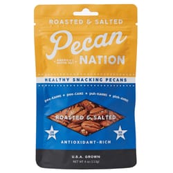 Pecan Nation Roasted Salted Pecans 4 oz Pouch