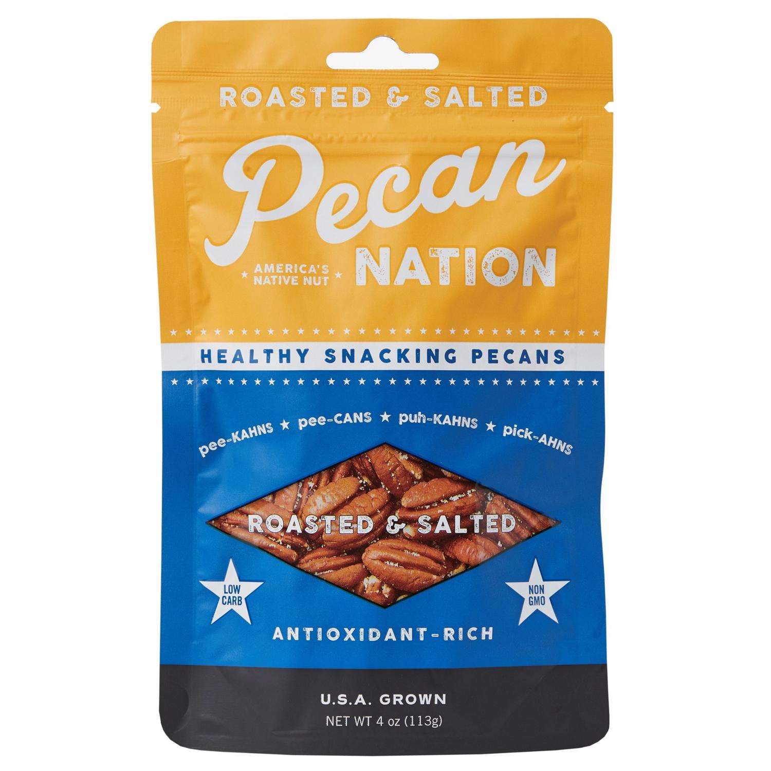 Pecan Nation Roasted Salted Pecans 4 oz Pouch Ace Hardware