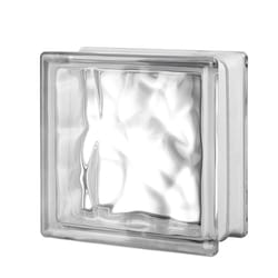 Seves 8 in. H X 8 in. W X 4 in. D Nubio Glass Block