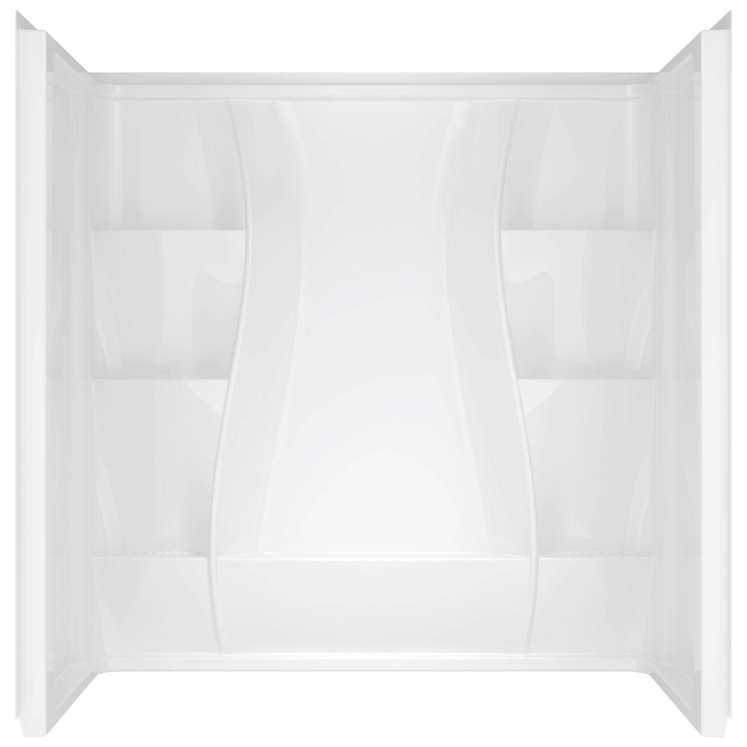 UPC 720416004149 product image for Delta Classic 400 White Bathtub Surround Three Piece Reversible Rectangle | upcitemdb.com