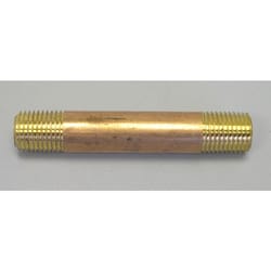 Campbell 1-1/2 in. MPT Red Brass Nipple 2 in. L