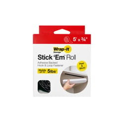 Wrap-It Stick 'Em Medium Nylon Hook and Loop Fastener 60 in. L 1 pk