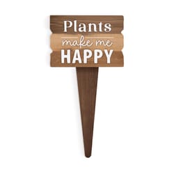 P Graham Dunn Multicolored Acrylic 12 in. H X 2.75 in. L X 0.25 in. W Garden Sign