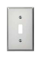 Amerelle Pro Polished Chrome 1 gang Stamped Steel Toggle Wall Plate 1 pk