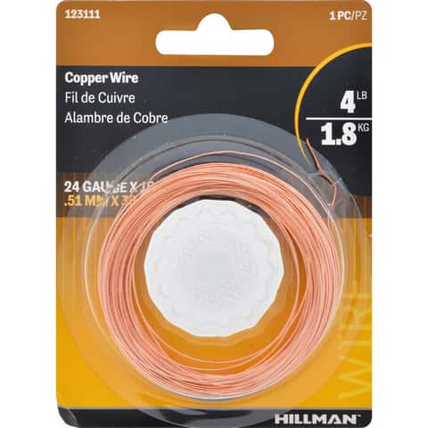 Hillman 100 ft. L Copper 24 Ga. Wire Hillman 100 ft. L Copper 24 Ga. Wire