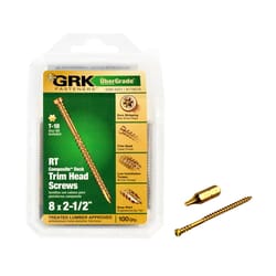 GRK Fasteners UberGrade No. 8 in. X 2-1/2 in. L Star Trim Head W-Cut Construction Screws