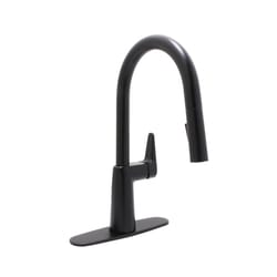 Huntington Brass One Handle Matte Black Kitchen Faucet