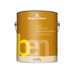 Benjamin Moore  Ben  Flat  Base 1  Paint  Interior  1 gal. 
