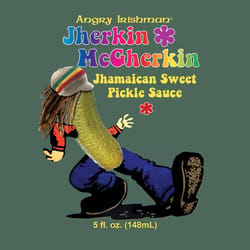 Angry Irishman Jherkin McGherkin Sweet Pickle Hot Sauce 5 oz