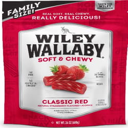 Wiley Wallaby Classic Red Strawberry Licorice Chewy Candy 24 oz
