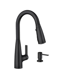 Moen Haelyn One Handle Matte Black Pull-Down Kitchen Faucet