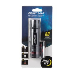 Nite Ize Radiant 80 lm Black LED Mini Flashlight AA Battery