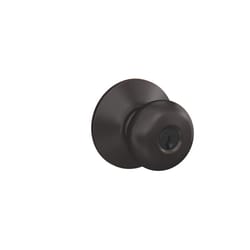 Schlage Plymouth Aged Bronze Entry Door Knob 1-3/4 in.