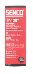 Senco 1-1/2 in. L X 15 Ga. Angled Strip Bright Finish Nails 34 deg 4000 pk