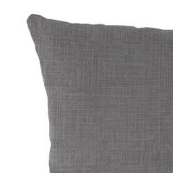 Jordan Manufacturing Gray Polyester Throw Pillow 4 in. H X 18 in. W X 18 in. L