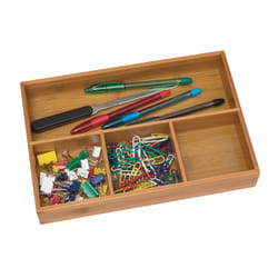 Lipper International 1.75 in. H X 7.875 in. W X 11.625 in. D Bamboo Drawer Organizer