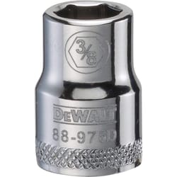 DeWalt 3/8 in. X 3/8 in. drive SAE 6 Point Socket 1 pc