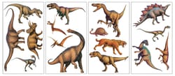 Roommates 14.5 in. W X 4.15 in. L Dinosaur Peel and Stick Wall Decal