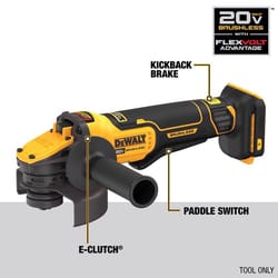 DeWalt 20V MAX FLEXVOLT ADVANTAGE Cordless 4-1/2 to 5 in. Small Angle Grinder Tool Only