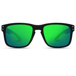 WearMe Pro Black Frame Green Lens Sunglasses