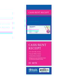 3 in. W X 50 ft. L 2 ply Carbonless Receipt Book 1 pk
