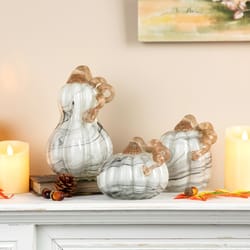 Glitzhome Gourd and Pumpkin Harvest Decor