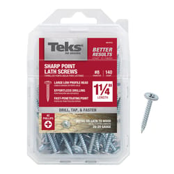 Teks No. 8 in. X 1-1/4 in. L Phillips Truss Head Lath Screws