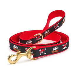 Up Country Black Pirate Nylon Dog Leash