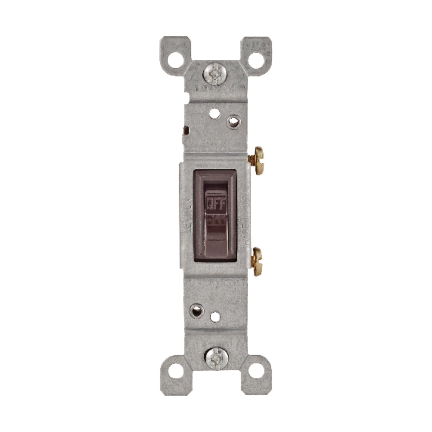 UPC 078477151419 product image for Leviton Brown Single Pole Quiet Toggle Switch (01451-0CP) | upcitemdb.com