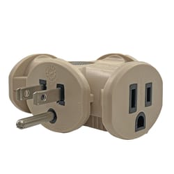 Ace Grounded 3 outlets Adapter 1 pk