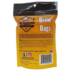 5280 Culinary BBQ Provisions Clear HPPE Brine Bag 3 gal