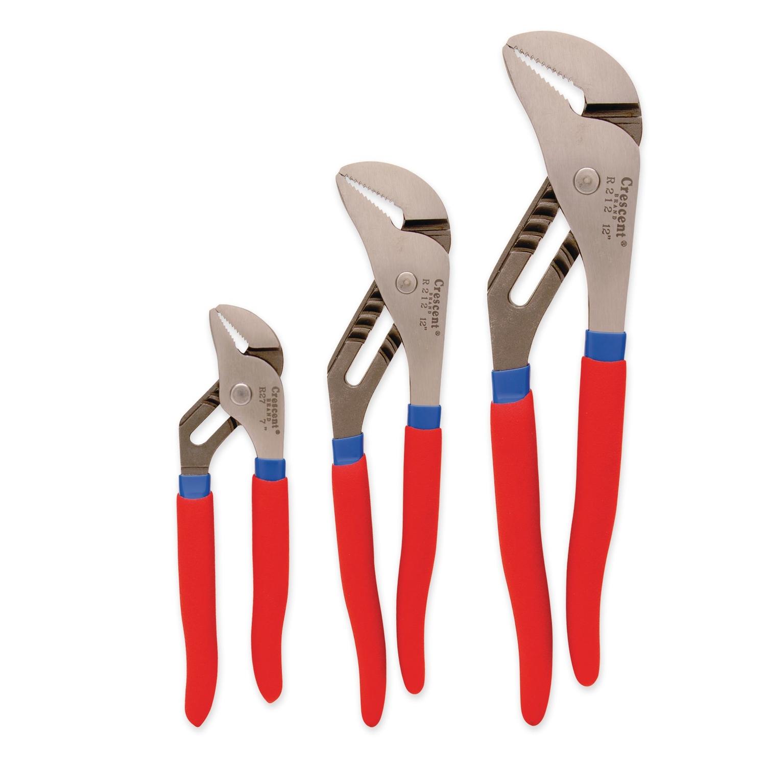Crescent 3 pc Alloy Steel Straight Jaw Tongue and Groove Pliers Set Assorted in. L Sansujyuku sansujyuku.com