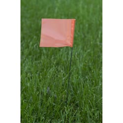 C.H. Hanson 21 in. Orange Marking Flags Polyvinyl 100 pk