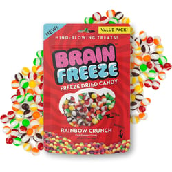 Brain Freeze Rainbow Crunch Fruit Candy 5.6 oz