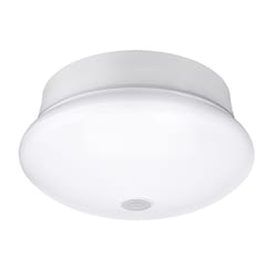ETI Spin Light 3.54 in. H X 7 in. W X 7 in. L White LED Ceiling Spin Light