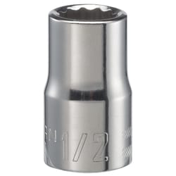 Craftsman 1/2 in. X 1/2 in. drive SAE 12 Point Standard Shallow Socket 1 pc