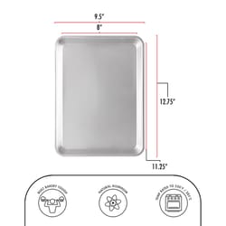 Fat Daddio's ProSeries 10 in. W X 13 in. L Sheet Pan Silver 1 pc
