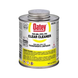 Oatey Clear Cleaner For ABS/CPVC/PVC 16 oz